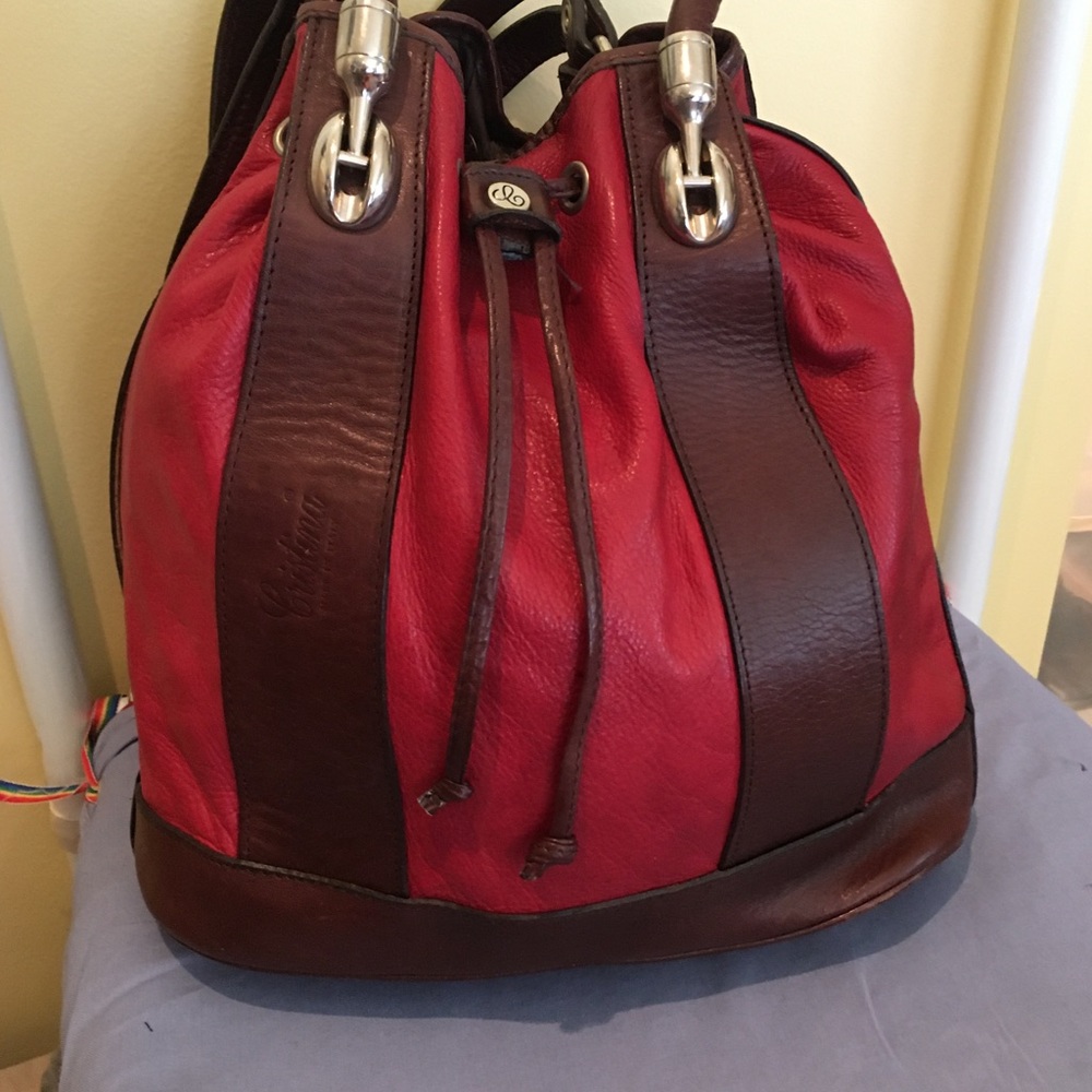 Cristina leather handbag - made in Italy.